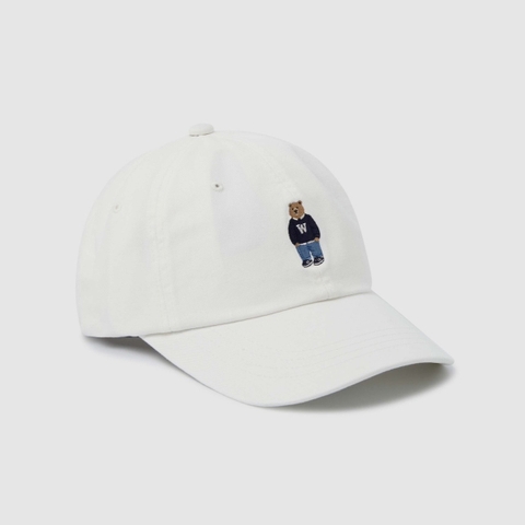 WHOAU Steve Washed Ball Cap - Mũ lưỡi trai, nón kết màu trắng