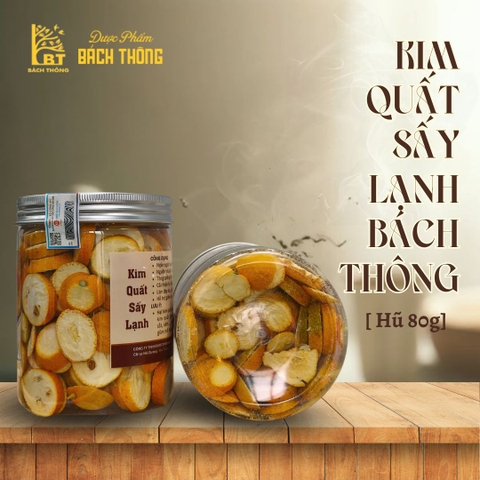 [Hũ Lẻ 80g] Kim Quất Sấy Lạnh - Quất Vàng Sấy Khô
