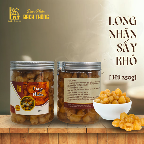 [Hộp 250g] Long Nhãn Sấy Khô Tự Nhiên
