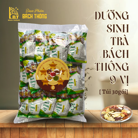 [Túi 30 gói] BT Dưỡng sinh trà 9 vị