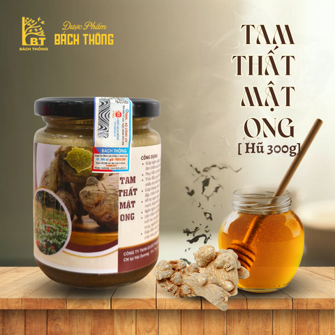 [Hũ 300g] Tam Thất Mật Ong Bách Thông