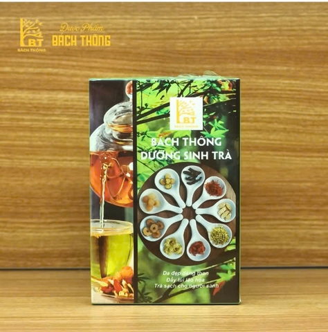 Bách Thông dưỡng sinh trà Hộp 10 gói x 8g túi lọc