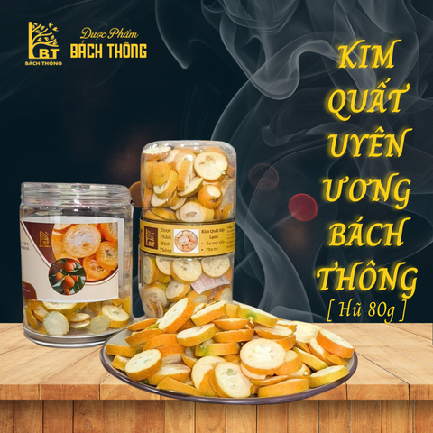 [Hũ đôi 80g] Kim Quất Uyên Ương Sấy Lạnh - Quất Vàng Sấy Khô