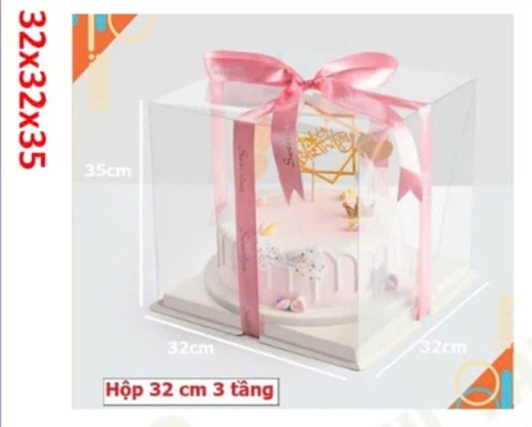 Hộp mica 32x32x35(10 bộ)