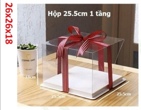 Hộp mica 26x26x18(10 bộ)