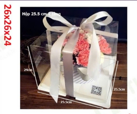 Hộp mica 26x26x24(10 bộ)