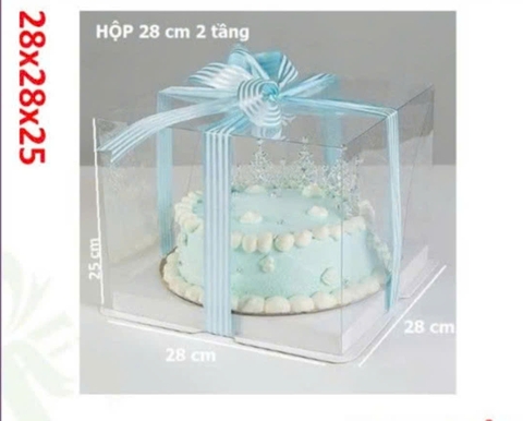 Hộp mica 28x28x25(10 bộ)