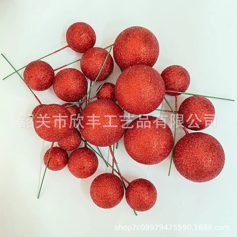 Bi xốp 40 viên/ Nhũ Đỏ