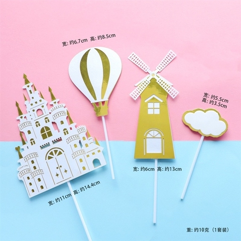 SET Khí cầu,lâu đài 3D