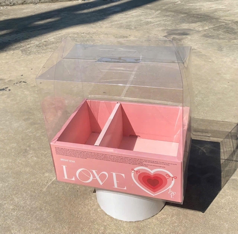 Hộp 2 ngăn quai xách/ Love Hồng VN(10c)