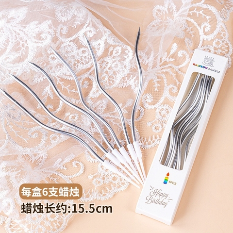 Nến xoắn/ Bạc