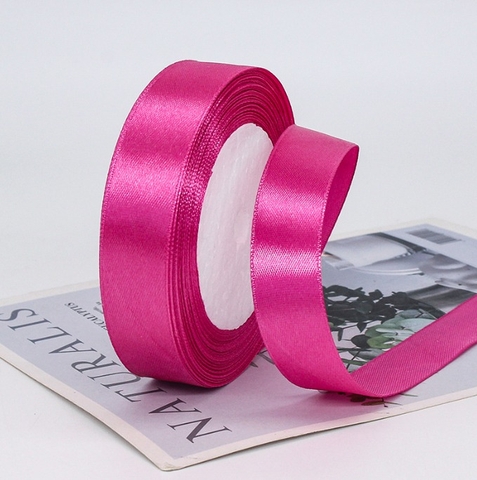 RB lụa 2cm /Hồng sen đậm