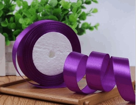 RB Lụa 2Cm/Tím đậm