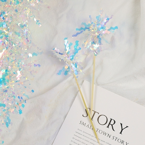 Set 5 Cây Cắm Tua Rua/Trắng