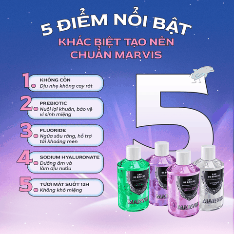 Nước súc miệng Marvis