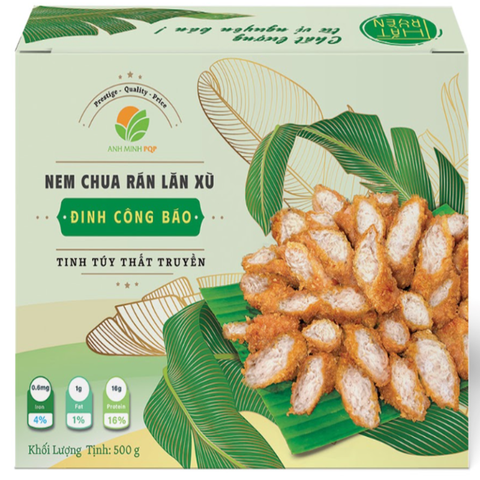 Nem chua rán lăn xù Đinh Công Báo