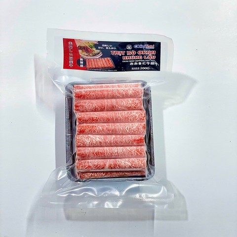 Thịt bò Okini nhúng lẩu