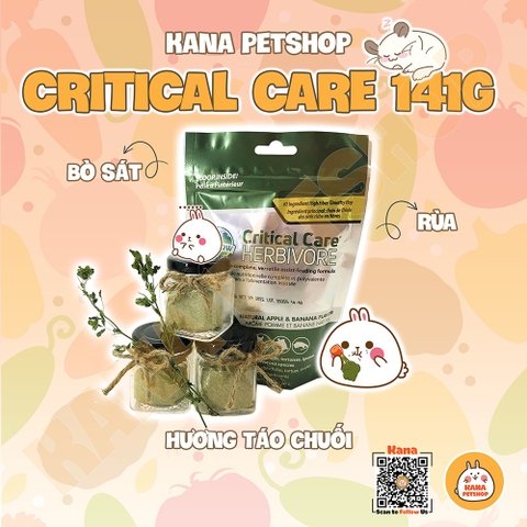 Critical Care 🐹FREESHIP🐹 Oxbow Critical care Apple Banana Thức Ăn Phục Hồi Khẩn Cấp Cho Thỏ, Bọ, Rùa, Bò Sát.