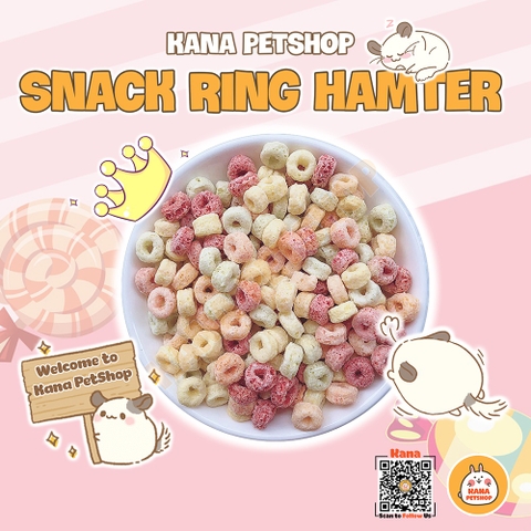 Snack Ring Hamter 🐹FREESHIP🐹 Thức Ăn Hamster Bánh Mài Răng Sữa Đồ Ăn Dinh Dưỡng Cho Hamter, Sóc Bay Úc , Sóc , Nhím