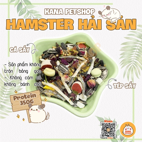 Thức Ăn Hải Sản Hamster 🐹FREESHIP🐹 Đồ Ăn Hamster Bổ Sung Đạm Không Chất Bảo Quản, Phụ Gia Hamster , Sóc .....
