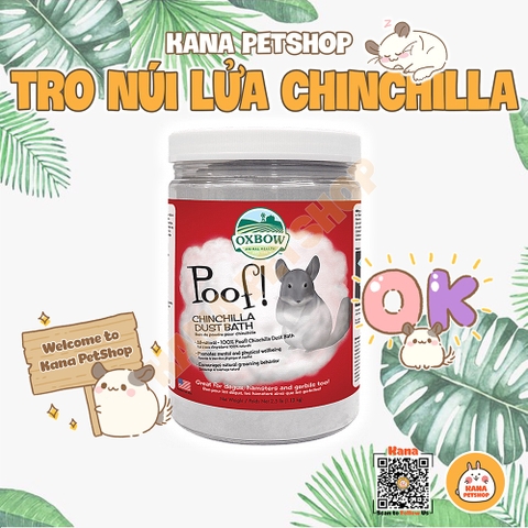 Cát tắm Chinchilla 🐹FREESHIP🐹 Cát Tắm Oxbow Poof Tro Núi Lửa cho Chinchilla .