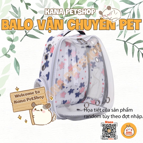 Balo Thú Cưng  🐹FREESHIP🐹 Balo Vận Chuyển Tai Mèo Túi Kính Trong Suốt Cao Cấp Cho Thỏ, Mèo, Chó, Bọ v.v
