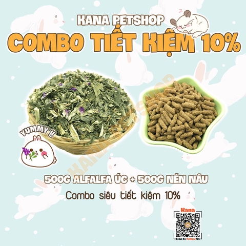 Cỏ Alfalfa 🐹FREESHIP🐹Cỏ Khô Alfalfa Úc Combo baby Thức Ăn Cho Thỏ, Bọ, Chinchillas ...