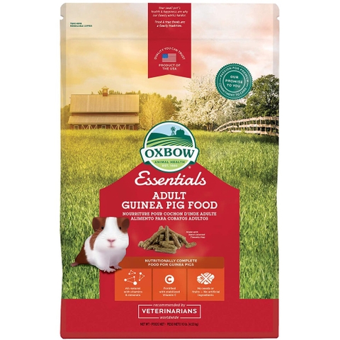 Thức Ăn Nén Bọ Ú Oxbow Guinea Pig🐹FREESHIP🐹 Essential Adult Guinea Pig Food Thức Ăn Thỏ Nén Dinh Dưỡng