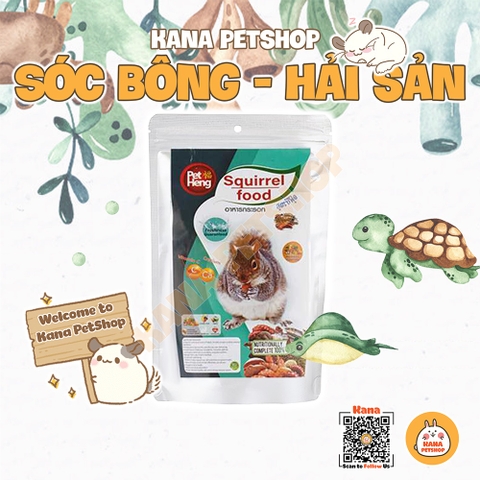Thức Ăn Sóc 🐹FREESHIP🐹 Thức Ăn Pet Heng Vị Hải Sản Squirrel Food Thức Ăn Sóc Bông ,Thỏ,Bọ,Chinchilla ....