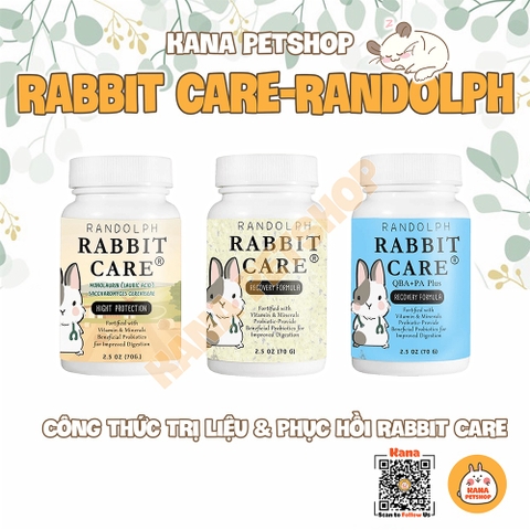 Rabbit Care Randolph 🐹FREESHIP🐹 Hồi Phục Pet Tiêu Hóa Đường Ruột Thỏ Bọ Chinchilla Sóc Gặm Nhắm