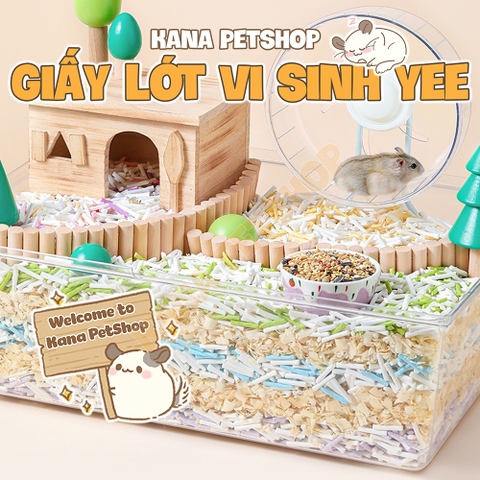Giấy Lót Chuồng Hamster 🐹FREESHIP🐹 Giấy Nén Vi Sinh Lót Chuồng Hamster, Nhím , Sóc