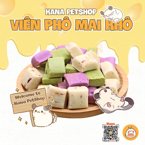 Phô Mai Cheese Hamster 🐹FREESHIP🐹 Phô Mai Dinh Dưỡng CheeseThức Ăn Dặm Thơm Ngon Cho Hamster , Sóc , Sóc Bay Úc