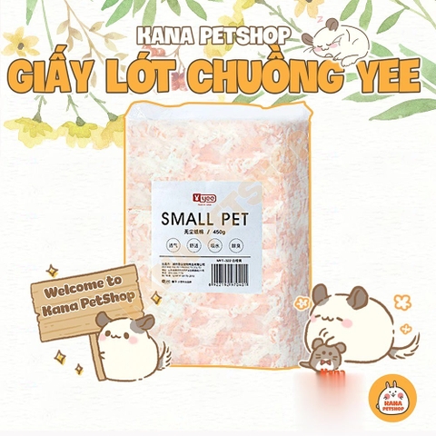 Giấy Lót Chuồng Yee Loại 1 Cho Hamster . Giấy Lót Ổ Small Pet Giấy YEE Cao Cấp thấm hút Gấp Đôi, không Bụi Hamter, Nhím