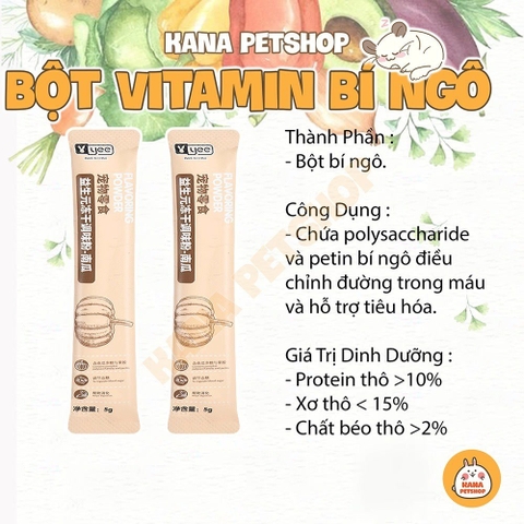 Bột Vitamin Sữa Dê Yee Hamster 🐹FREESHIP🐹 Thức Ăn Dặm Bột YEE Dinh Dưỡng Bảo Vệ Sức Khỏe Cho Hamster, Nhím , Sóc ...