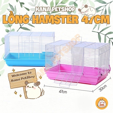 Lồng Hamster 🐹FREESHIP🐹 Lồng Đại Cơ Bản Full Phụ Kiện Size 47cm Hamster , Nhím , Sóc , Sóc Bay , Vẹt ....