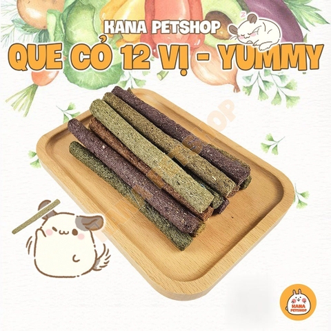 Que Cỏ Timothy 🐹 FreeShip 🐹 Bánh Mài Răng 12 Vị Siêu Ngon Thức Ăn Cho Thỏ, Bọ,Hamster, Chinchilla ,Sóc...