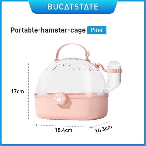 Lồng xách tay Hamster BUCATSTATE ,chuồng Hamster,Hamster Lồng Carrier, Hamster