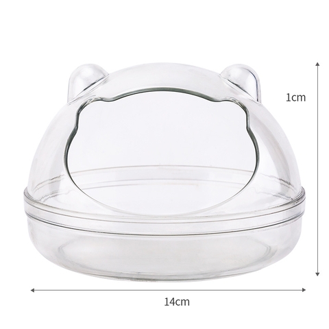 Nhà Tắm Hamster 🐹FREESHIP🐹 Nhà Tắm Mica Trong Suốt Nhiều Size Cho Hamster Bear, WinterWhite, Robo,Campell .