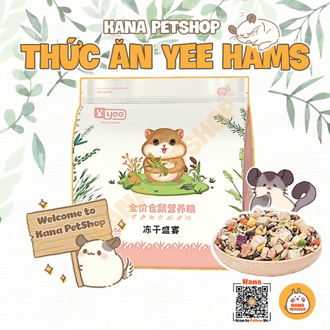 Thức Ăn Yee Hamster 🐹FREESHIP🐹 Thức Ăn Đông Khô Dinh Dưỡng hãng Yee cho Hamster WinterWhite, Bear, Robo, Cambell