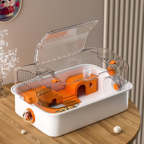 Lồng Hamster 48CM 🐹FREESHIP🐹 Lồng Địa Đạo Full Phụ Kiện Dành Cho Hamster, WinterWhite,