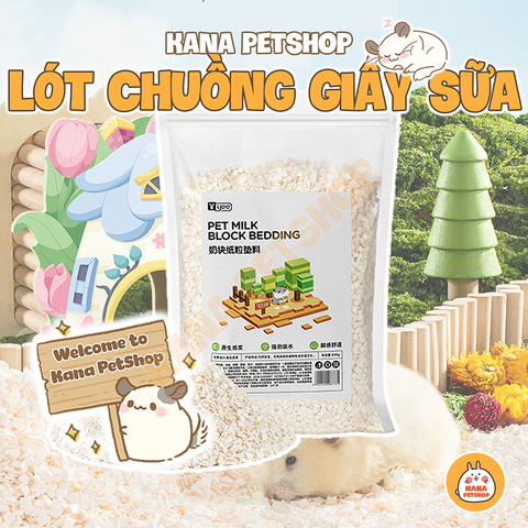 Lót Chuồng Hamster 🐹FREESHIP🐹 Giấy Sữa Vuông Không Bụi Siêu Thấm Lót Chuồng Hamster, WinterWhite, Bear, Robo, Rat ...