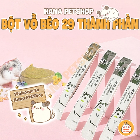Bột Vỗ Béo Hamster Yee 🐹FREESHIP🐹 Bột 29 Thành Phần Giúp Hamster Tròn Trịa Hãng Yee Phù Hợp Cho Các Dòng Hamster .....