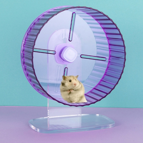 WHEEL VẬN ĐỘNG CHO HAMSTER - Wheel RainBow trong suốt, chống ồn, chạy êm