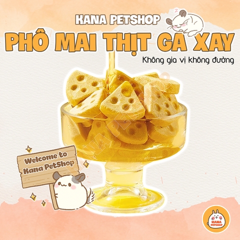 Viên Phô Mai Đông Khô 🐹FREESHIP🐹 Đồ Ăn Vặt Thức Ăn Cheese Vỗ Béo Ngon Cho Hamster,Sóc,Sóc Bay Úc