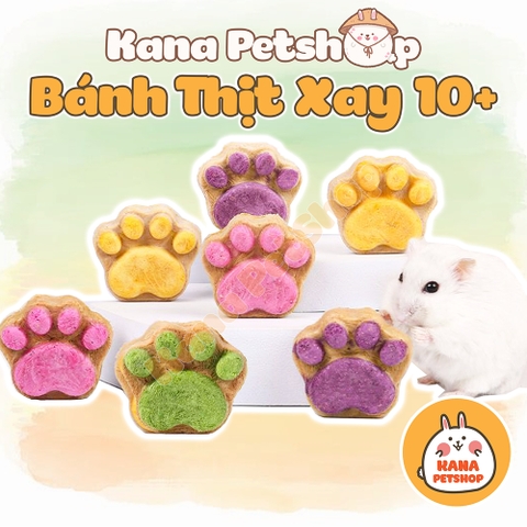Bánh Mài Răng Hamster 🐹FREESHIP🐹 Bánh Thịt Xay Sấy Khô Dinh Dưỡng Cho Hamster, Sóc và Thú Cưng Khác