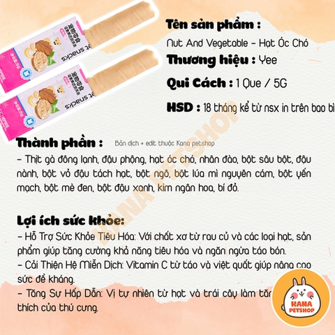 Súp Thưởng Yee Thức Ăn Hamster 🐹FREESHIP🐹 Đồ Ăn Dặm Súp Dinh Dưỡng Dạng Gel Sốt Đồ Ăn VặtCho Hamster