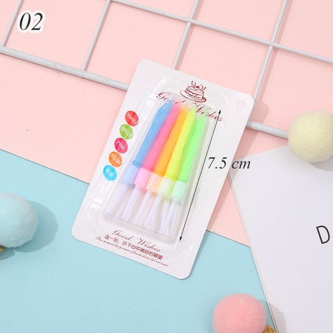Nến xoắn mix màu không nhũ.