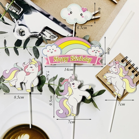 SCG-set cắm ngựa uni cầu vồng