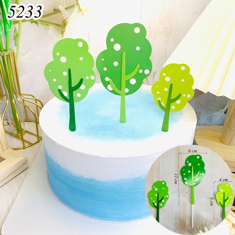 SCG-Set cắm lá cây xanh lá 2 lớp MT