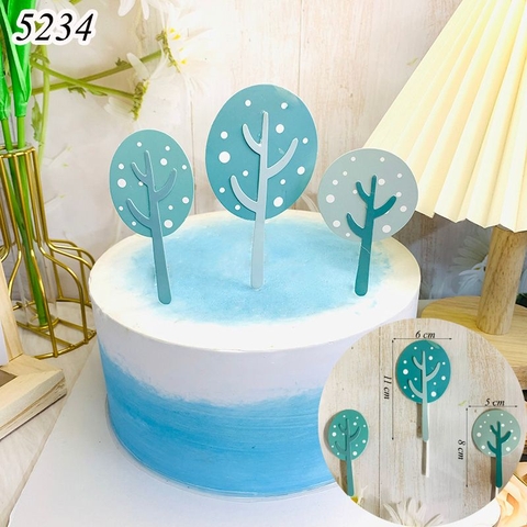 SCG-Set cắm lá cây xanh ngọc bích 2 lớp MT.